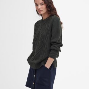 Barbour - sweater - Burne Crew - Olive - 16 (42)