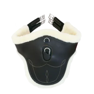 Kentucky - Springplade med lammeskind - Sort / 145cm