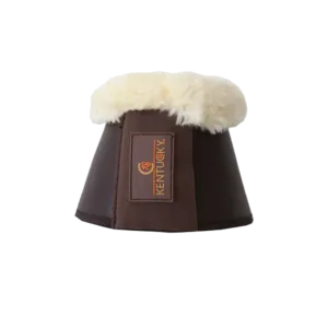 Kentucky - klokker i læder med lammeskind - Brun / M